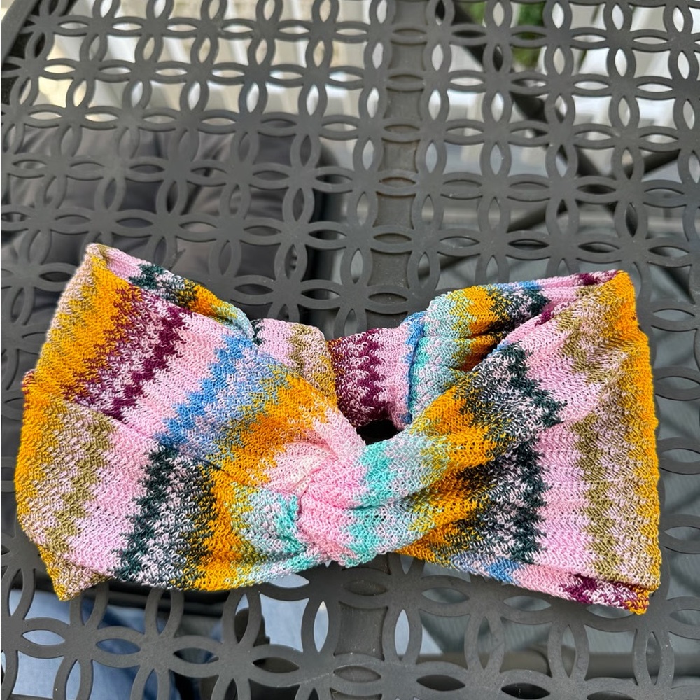 NWOT Missoni Multicolor Striped Headband